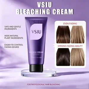 VSIU Hair Bleaching Cream Gently Bleaches And Removes Color Effectively, Making It An Ideal Choice For Achieving Blonde Hair. Suitable For Both Men And Women. 300ML Per Bottle. Designed For Professional Hair Bleaching Professionals Highlight Balayage Gent