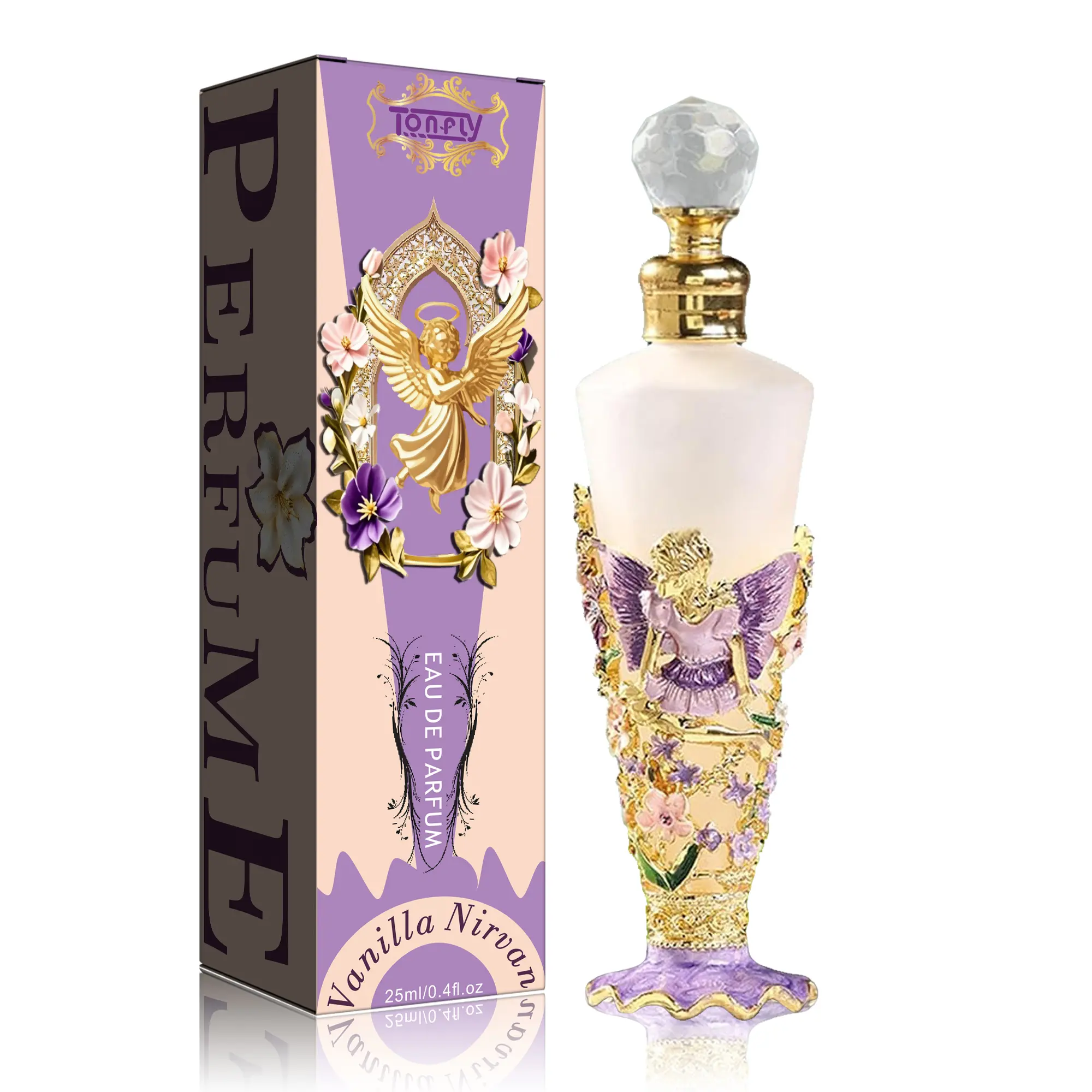 Tonfly Purple Cupid 25ml Alcohol-Free Beauty Perfume Oil for Women - Aromatic Fragrances with Unique Scent, Portable EDP Liquid Perfume for Adults, Edp Liquid Perfumes