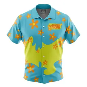 Mystery Machine Pattern Scooby Doo Hawaiian Shirt | Cool Anime Vibes for Men & Fans