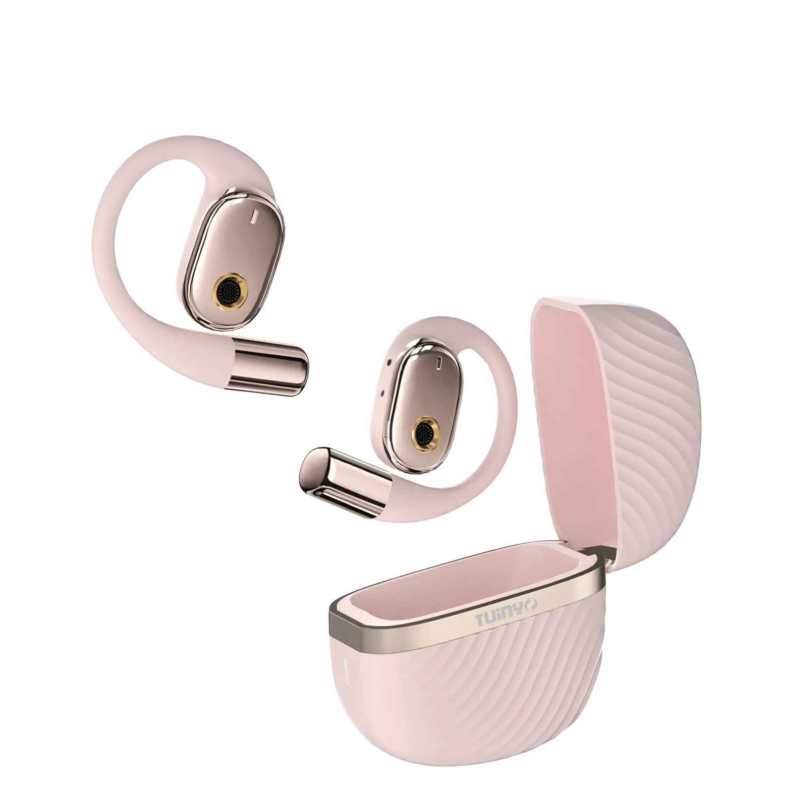Open Ear Headphones ,True Wireless Earbuds With Bluetooth V5.4，Fast Charging,35Hrs Playtime, Waterproof for Sports, Driving, Office Headset Long Battery Life