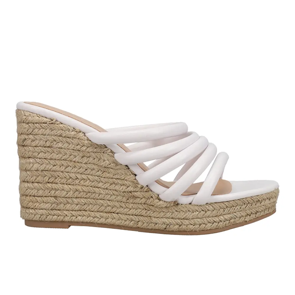 Chinese Laundry Womens Eleana Espadrille  Casual Sandals Casual Mid Heel 2-3" - White