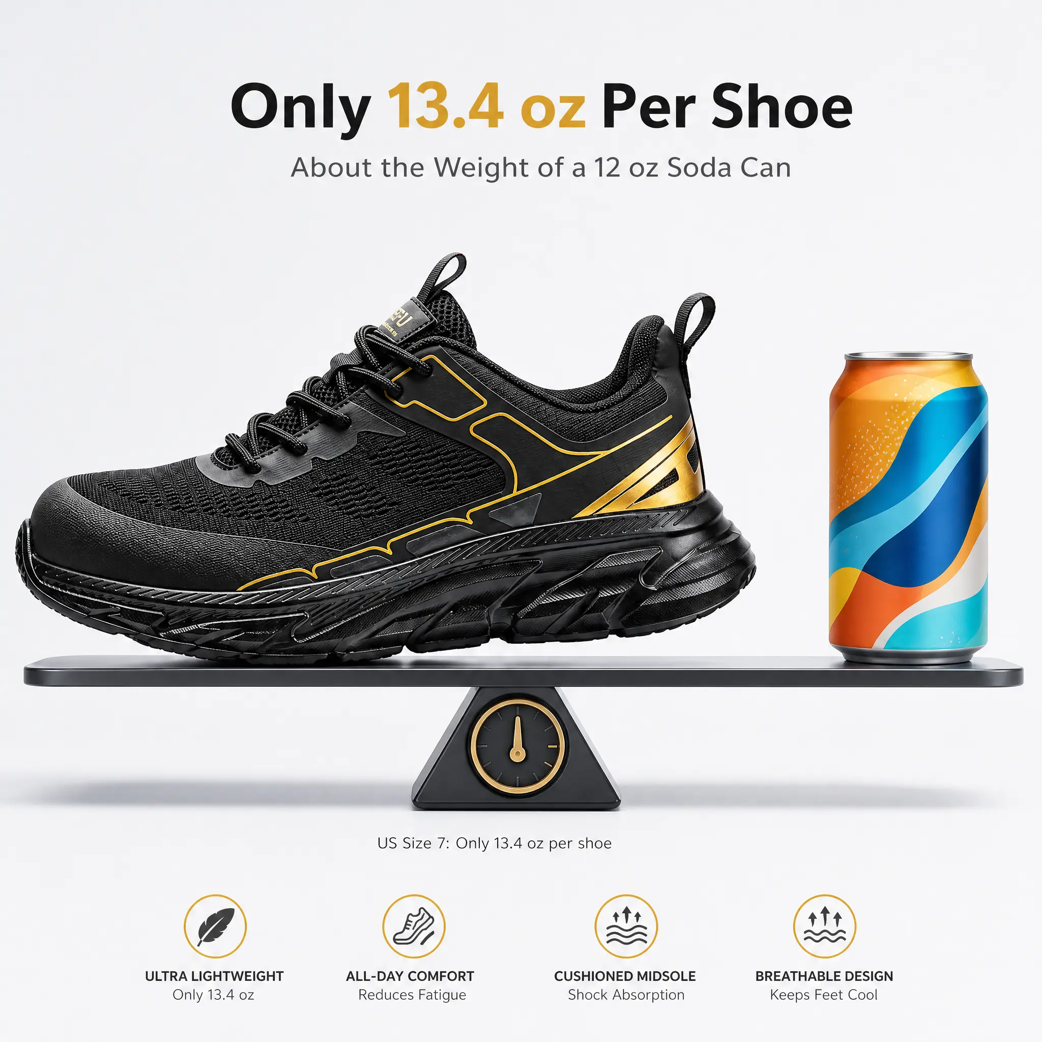 Summer Work Finds Lightweight Breathable Steel Toe Sneakers for Men & Women, Low-Top Closed Anti-Slip Comfort Work Shoes for Worker Construction & Warehouse Use Footwear