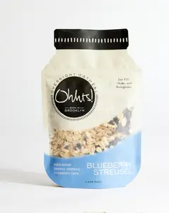 Blueberry Streusel Overnight Oats | Ohhts! |  Delicious, Healthy, Gluten Free, Low Sugar, All-Natural Breakfast Oatmeal