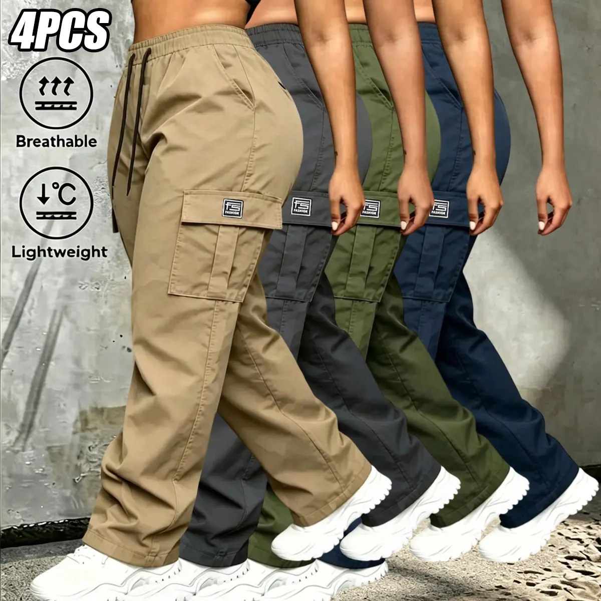 Khaki - Gray - Army Green - Blue