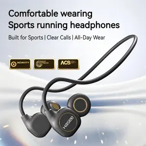 Open-Ear Bluetooth Sports Earphones with LED Battery Display, HiFi Stereo Sound, Clear Call Mic, Lightweight Neckband for Running, Cycling, Gym, Long-Lasting Playtime, Comfortable Fit, Perfect Back to School Gift for Men & Women