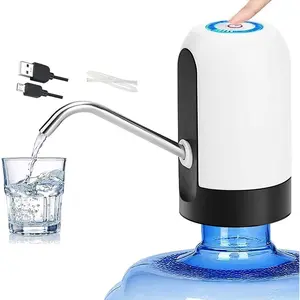 Water Pump for 5 Gallon Jug USB Charging Dispenser BPA Free Food Grade Silicone Hose 304 Stainless Steel 800mAh Battery Portable Ice Cooler