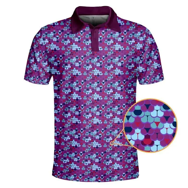 Whale Tail Funny Golf Polo for Men – Quick-Dry Performance Shirt, Breathable Fabric & Perfect Golf Gift