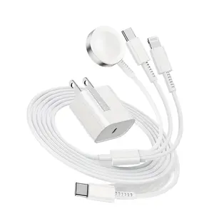 For Apple Watch Charger Fast Charging,3 in 1 Multi Chargers Cable with 20W USB C Charger, iWatch Charger Cord 6FT for iWatch Series Ultra2/SE/10/9/8/7/6/5/4/3/iPhone 15 16 Pro Max/14/13/12/11