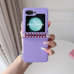 Creative Calendar Flip Leather Phone Case for Samsung Galaxy Zflip5 Z Flip 6 5 4 3 ZFlip4 Fashion Book Shockproof Cover