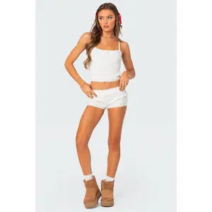 Lucy Ruffled Lace Shorts