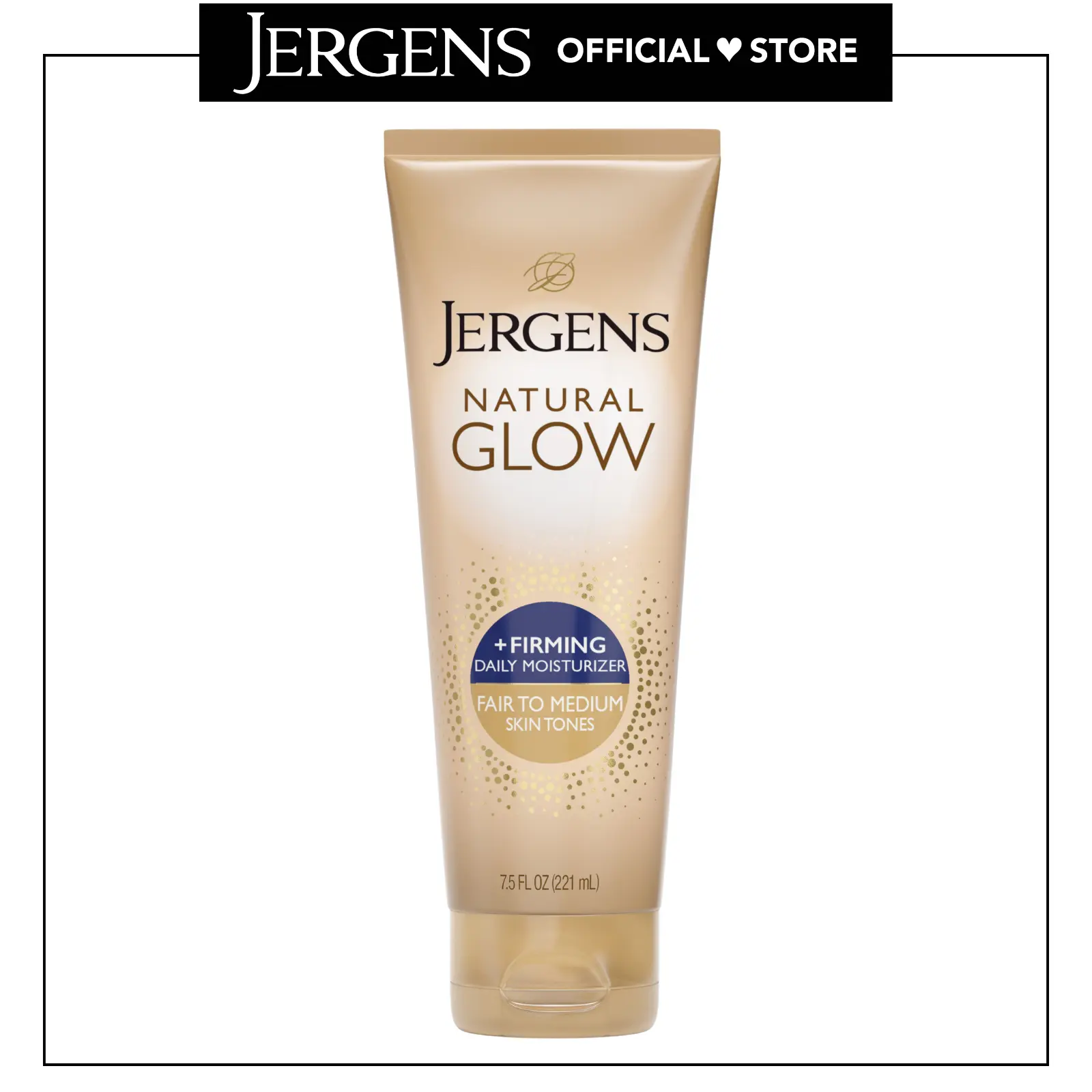 Jergens Natural Glow +Firming Self Tanner Body Lotion, Fair to Medium Skin Tone, Sunless Tanning Moisturizer with Collagen and Elastin. Helps to Visibly Reduce Cellulite, 7.5 Fl Oz Daily Moisturizing Blend Daily Moisturizing Blend