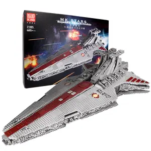 Mould King 21005 Super Star Destroyer Model, Venator-Class Republic Attack Cruiser Building Toy, ,Awesome Building Kit for Boys Over 8-12 Hobby Starship Vehicle Playset
