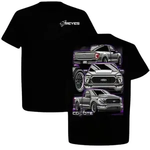 Ford F150 Truck Graphic T-Shirt, Coyote 5.0 Engine Pickup Tee, Car Fans Apparel, Unisex Cotton Tee
