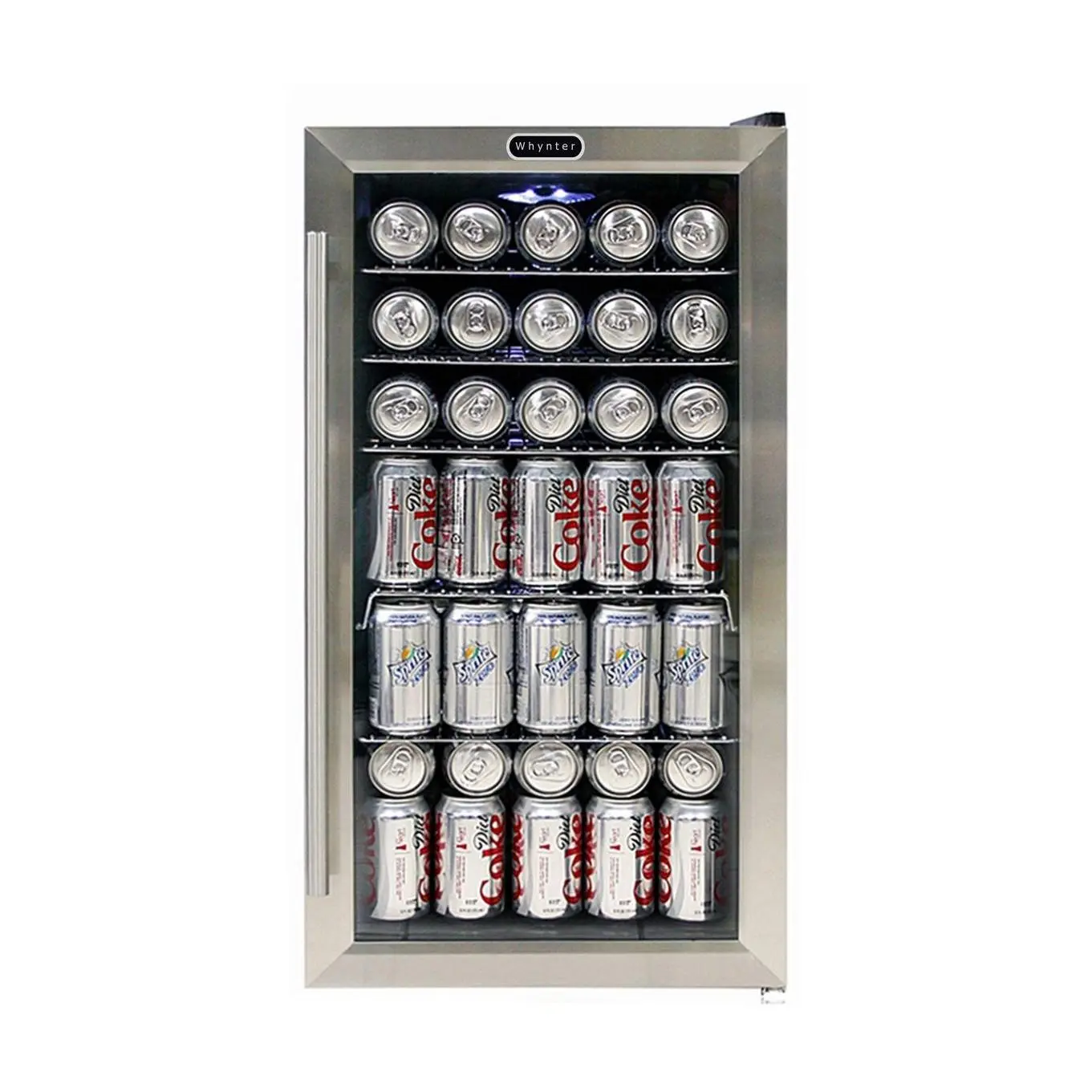 Whynter 120-Can Stainless Steel Bev Fridge with Internal Fan