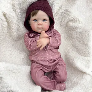 Newborn Baby Girl Doll Bettie 18 inch Full Vinyl Body Reborn Babydolls Blue Eyes Adorable Face Great Birthday Gift for Children or Collectors