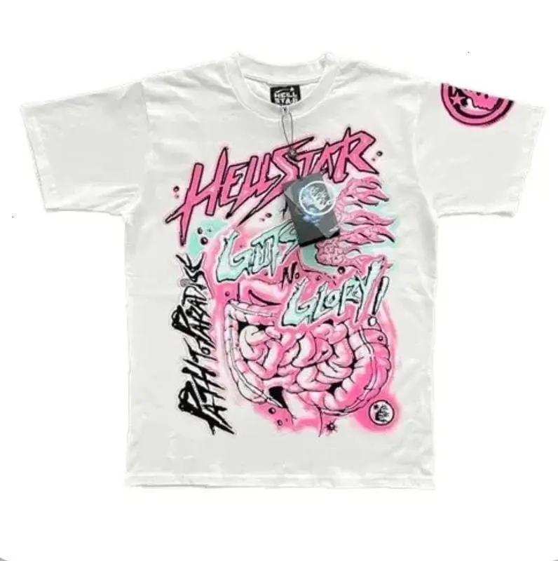 Helllstar No Guts No Glory T-Shirt Womenswear Top Comfort