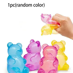1pc Little Bear Maltose Pinch Candy Little Bear Shape Slow Rebound Stress Relief Toy, Party Gift, Stress Relief Tool