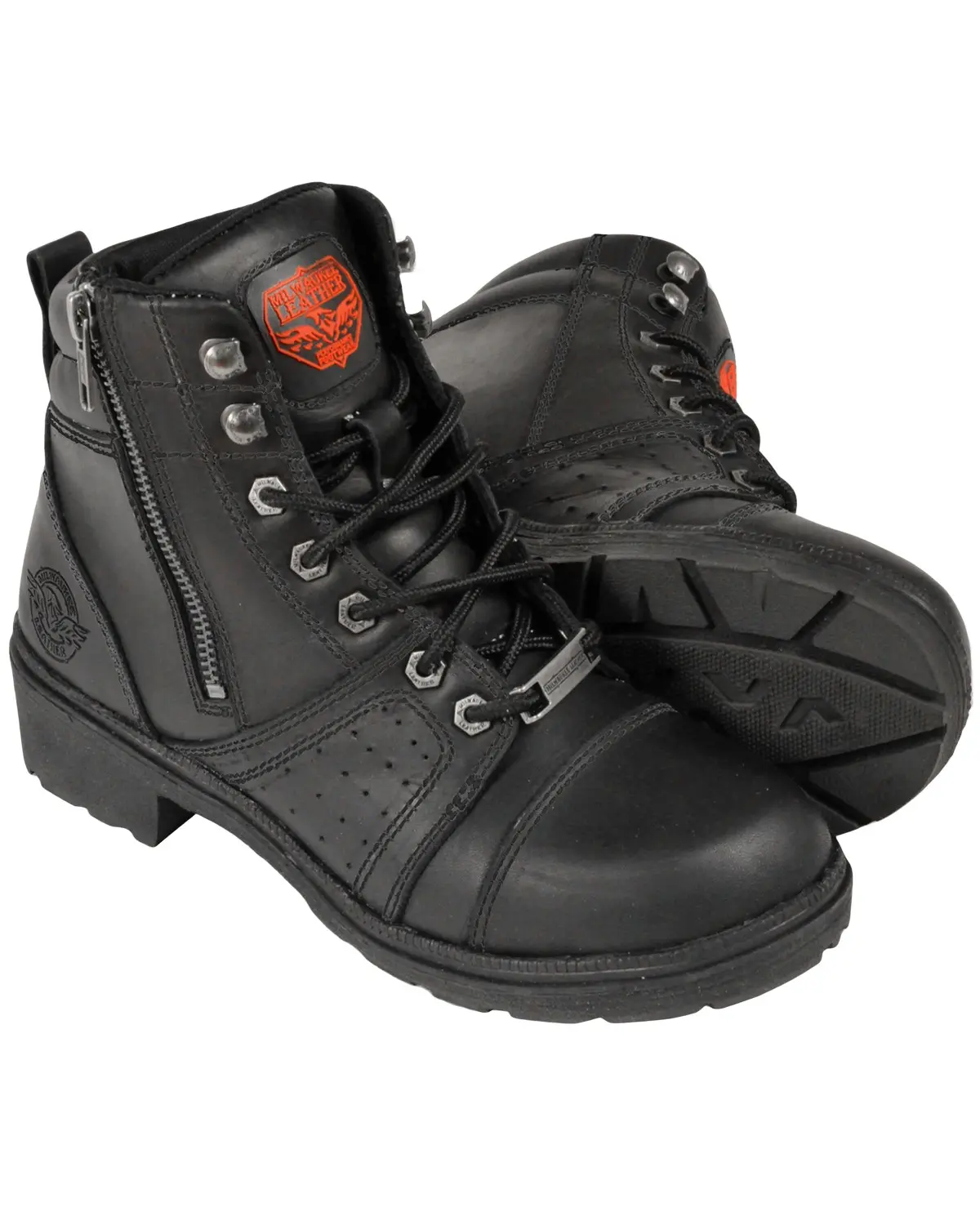 Milwaukee Leather Women's Women'S Lace To Toe Boot Round - Mbl9300