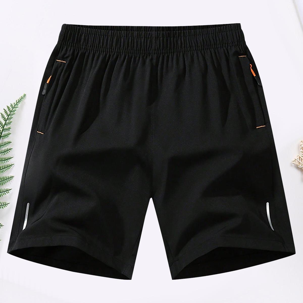Men's Casual Summer Quick Dry Athletic Shorts with Zipper Pockets, Drawstring Waist , Lightweight Breathable Comfy Shorts for Daily Wear, Running, Hiking, Jogging and Outdoor Activities   Menswear