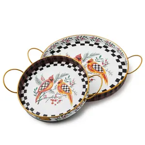 MacKenzie- Childs Set of 2 Serving Trays