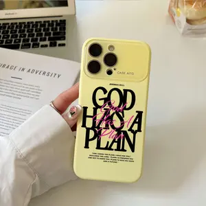 Christian God Has A Plan Jeremiah 29:11 Large Viewfinder Liquid Silicone Texture Phone CaseFor iPhone 17 Pro Max  16 Plus 15 Pro 14 13 12  Phone case, Full Camera Lens Protection Shockproof Anti-Fingerprint Cover  #YGDSCFYTSJ7, Button, Accessories
