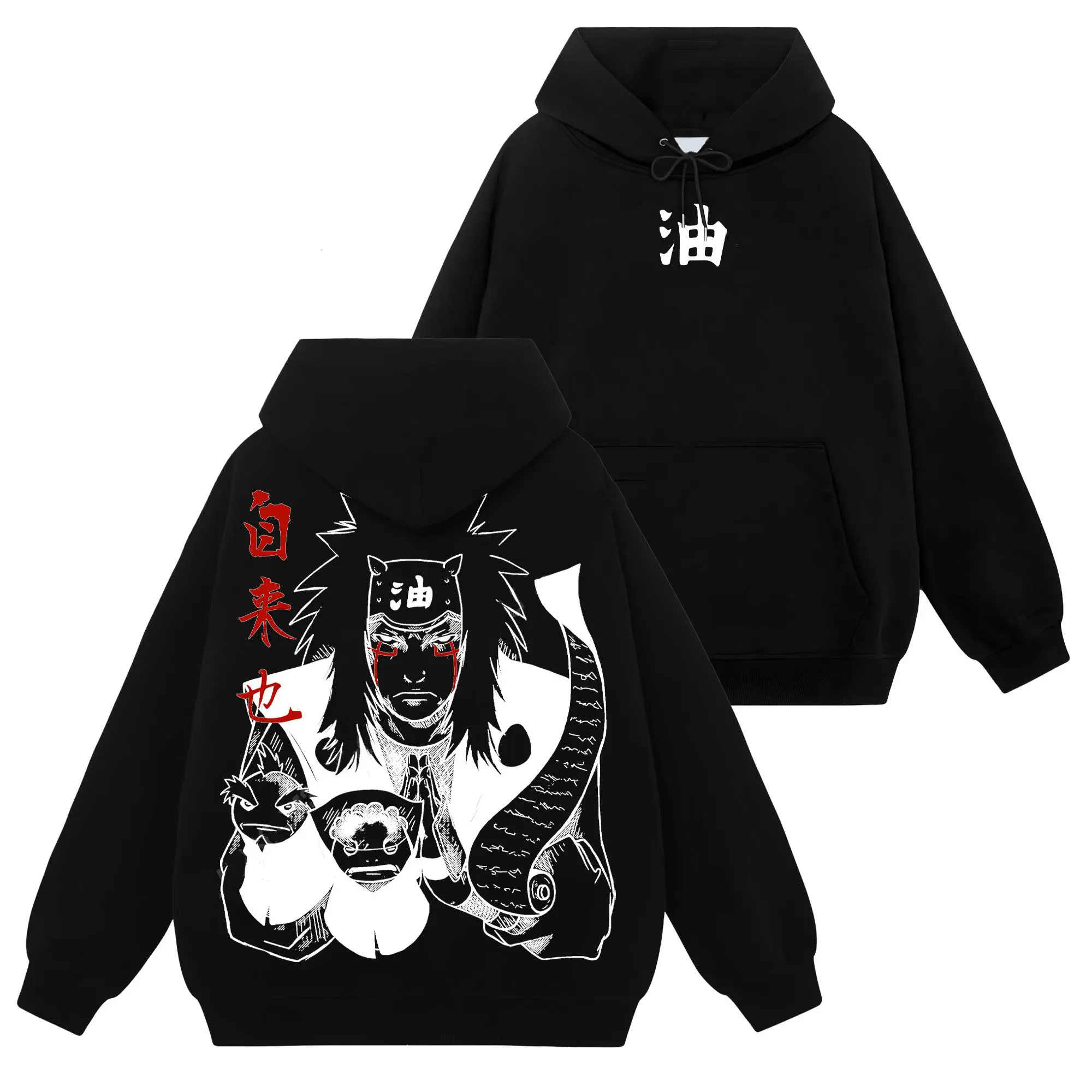 [Konoha Shop] Limited Jiraiya - Naruto Shippuden #96 Hoodie T-Shirt Sweatshirt, Retro Vintage Unisex Graphic 90s Cotton, Gift For Wibu Ninja Shinobi , Anime Manga Y2K Streetwear Apparel Everyday