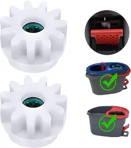 2 Pcs Easy Mop Pedal Broom Spin Mop Replacement One Way Clutch Bearing Bucket Gear Sprockets Repair Compatiable with Oceda Vilida and Market 90% Spin Mop System (2 Pcs Bearing Bucket Gears)