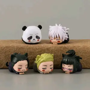Jujutsu Kaisen Anime Figures Chibi Cat Style: Gojo, Nanami, Geto, Maki, Panda 2.5-3in Set of 5 or Individual Characters, High-Quality Vinyl