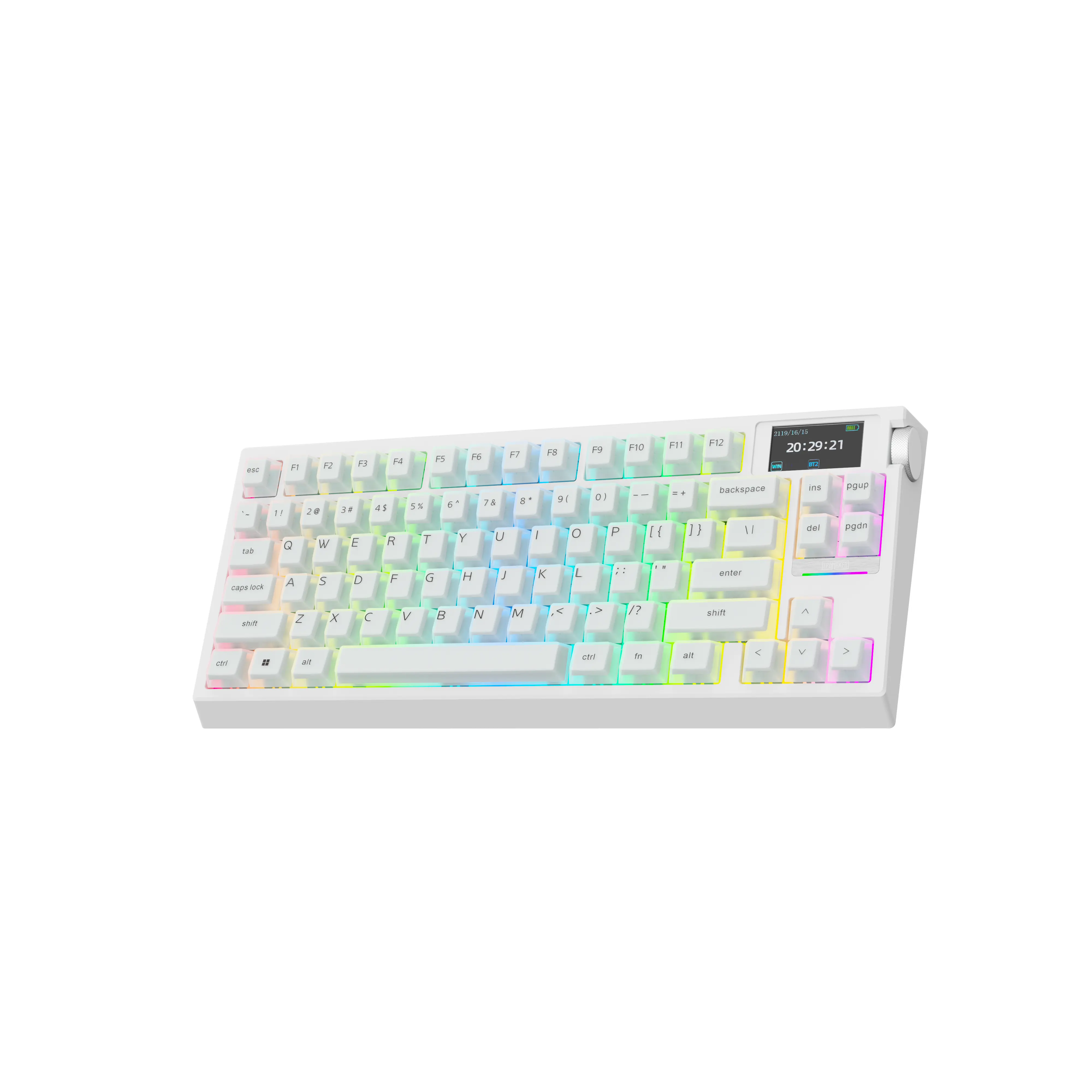 EPOMAKER G84 PRO Wireless Silent Mechanical Gaming Keyboard, 75% 81-Key Gasket Mounted Hot Swappable Anti Ghosting Gaming Accessory, Tri-Mode USB-C/BT 5.0/2.4GHz, Custom Driver, RGB Backlight, Silicone Keycaps, Gaming Accessories, Hot Swappable Keyboard