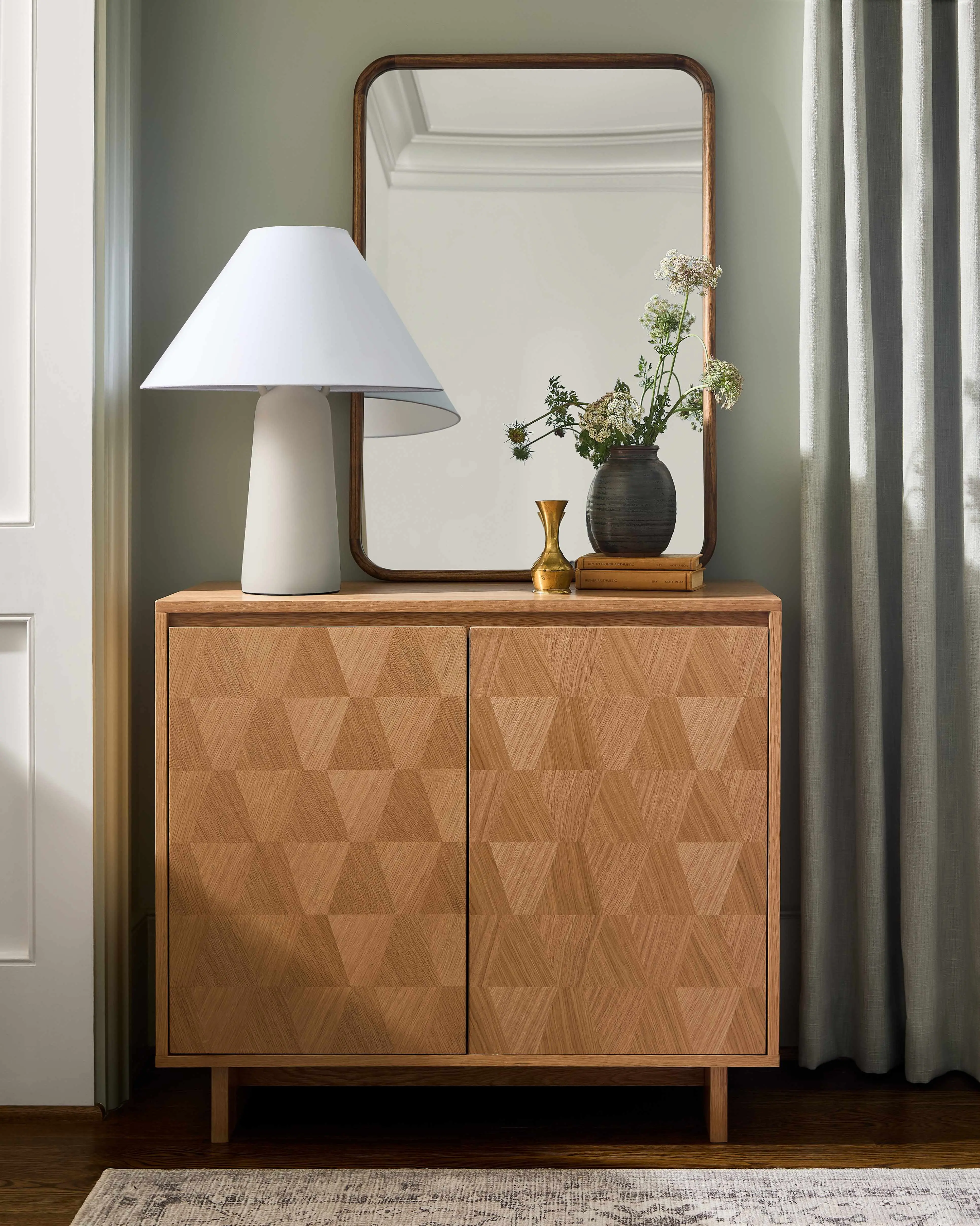 Becki Owens x LIVABLISS BOVE-001 Ventana Tall Cabinet, Indoor Kitchen Cupboards & Cabinets Furniture, Tall Cabinet Kitchen Furniture