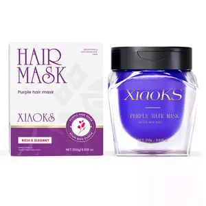 XiaoKS Purple Hair Mask – Revive Bleached/Dyed Hair, Balance Brassiness, Sturgeon Caviar + Amino Acids
