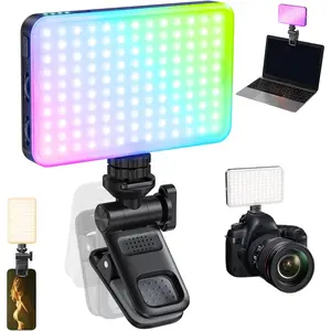 Selfie Light Phone Light Clip 129 LED RGB Lighting 10 Lighting Modes for  Laptop Camera Portable Fill Light for Selfies Video Conferencing Photography  YouTube Vlog