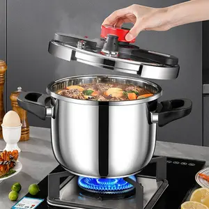 Stainless Steel High Pressure Cooker for Home Use, Thickened Gas Stove Pressure Pot, Durable and Efficient Cookingapot, Induction Pressure Cooker