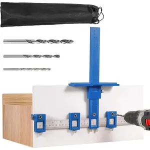 Cabinet Hardware Jig, Cabinet Handle Template Tool, Cabinet Jig for Handles and Pulls,  Drilling Dowelling Guide for Installation of Door and Drawer Front KnobsQuesear
