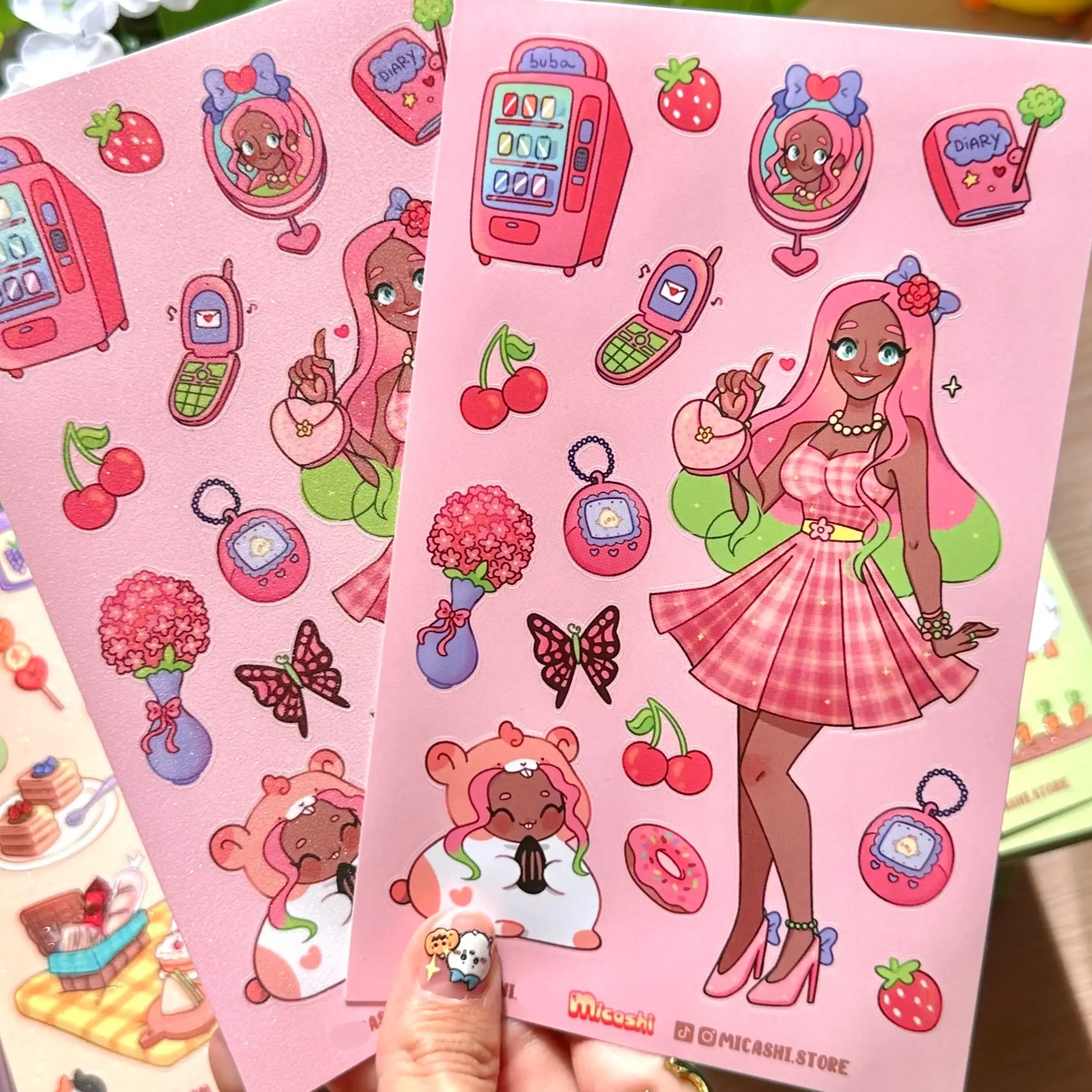BarbieCore Cute vinyl Sticker sheet!!  Eimi