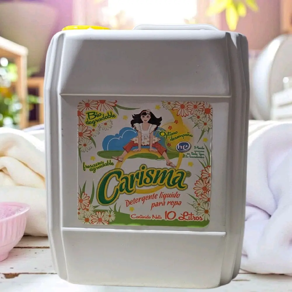 Carisma Landry Detergent 2.642 Gallons- Original Formula for Effective Cleaning, Bio-degradable, Detergent Liquid for Ropa, 2.642 Gallons. El detergente líquido Carisma ofrece un óptimo desempeño en el lavado de todo tipo de prendas. Su efectiva fórmula.