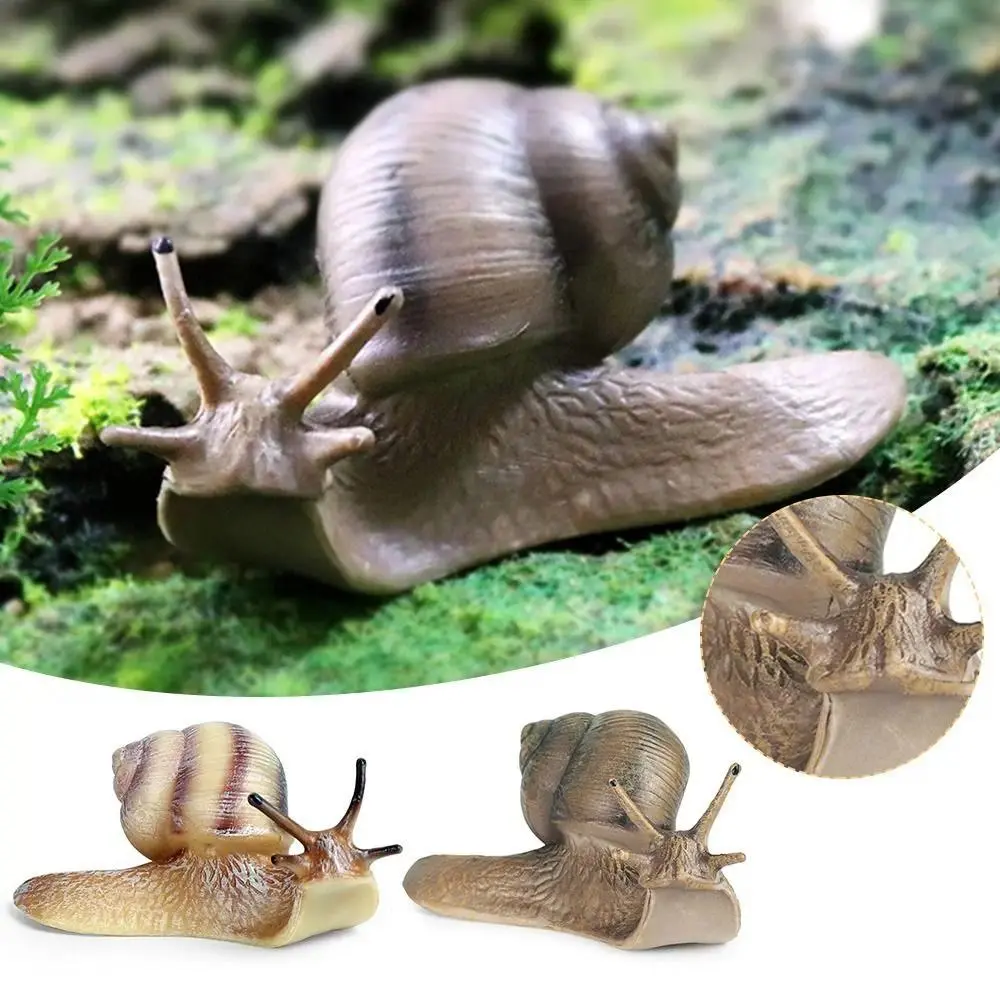 New Snail Figurine Toy Mini Animal Figures for Fairy Garden Micro Landscape Decor Snail Sculpture Gothic Decor Snail Statue Pati