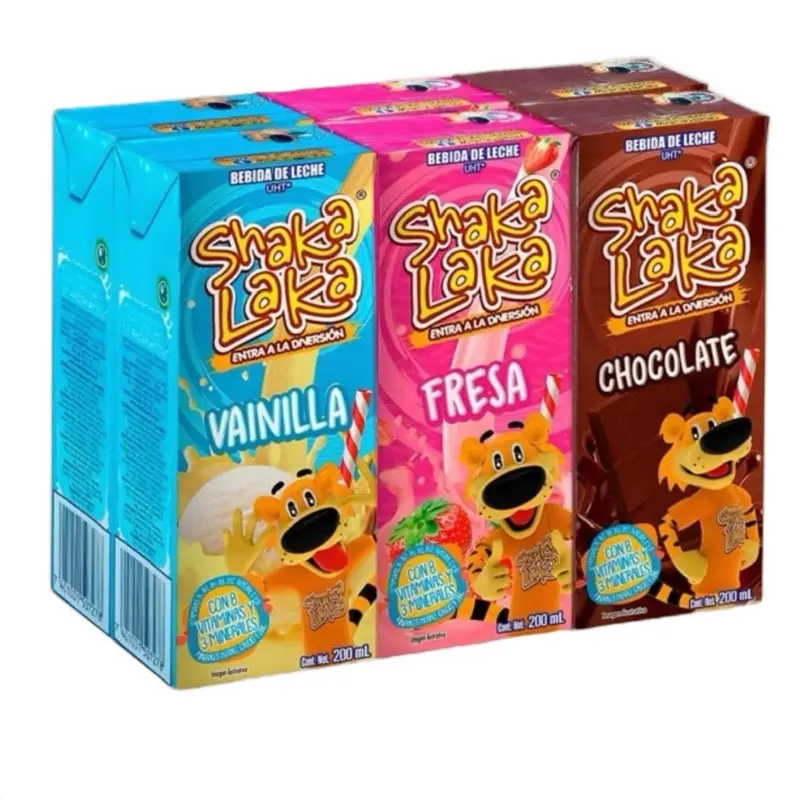 Shakalaka Sabores Fresa, Vainilla y chocolate - Jugo del MONTE Sabores Variados 6 Pack / Juice Mix variety Pack Flavor