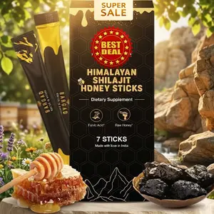 Organic Saffron Infused Shilajit Honey Sticks (7 Count) – Pure Himalayan Shilajit (75%+ Fulvic Acid, 85+ Trace Minerals) for Energy & Immunity