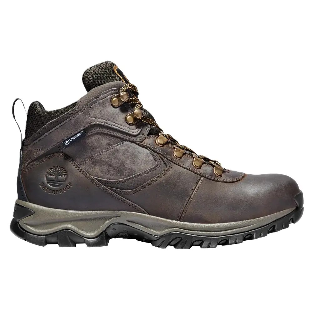 Men's Timberland Mt. Maddsen Mid Waterproof Hiking Boot Dark Brown (TB12730R 242)