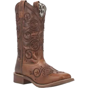 Laredo Ladies Dizzie Brown Square Toe Boots 5863