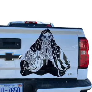 Mexican American Santa Muerte Decal Sticker