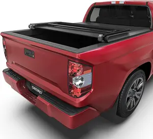 YITAMOTOR Soft Tri-fold Truck Bed Tonneau Cover Compatible with 2022 2023 2024 2025 Toyota Tundra(Excl.Trail) 5.5 ft Bed with Deck Rail System  Car Protector Vehicle