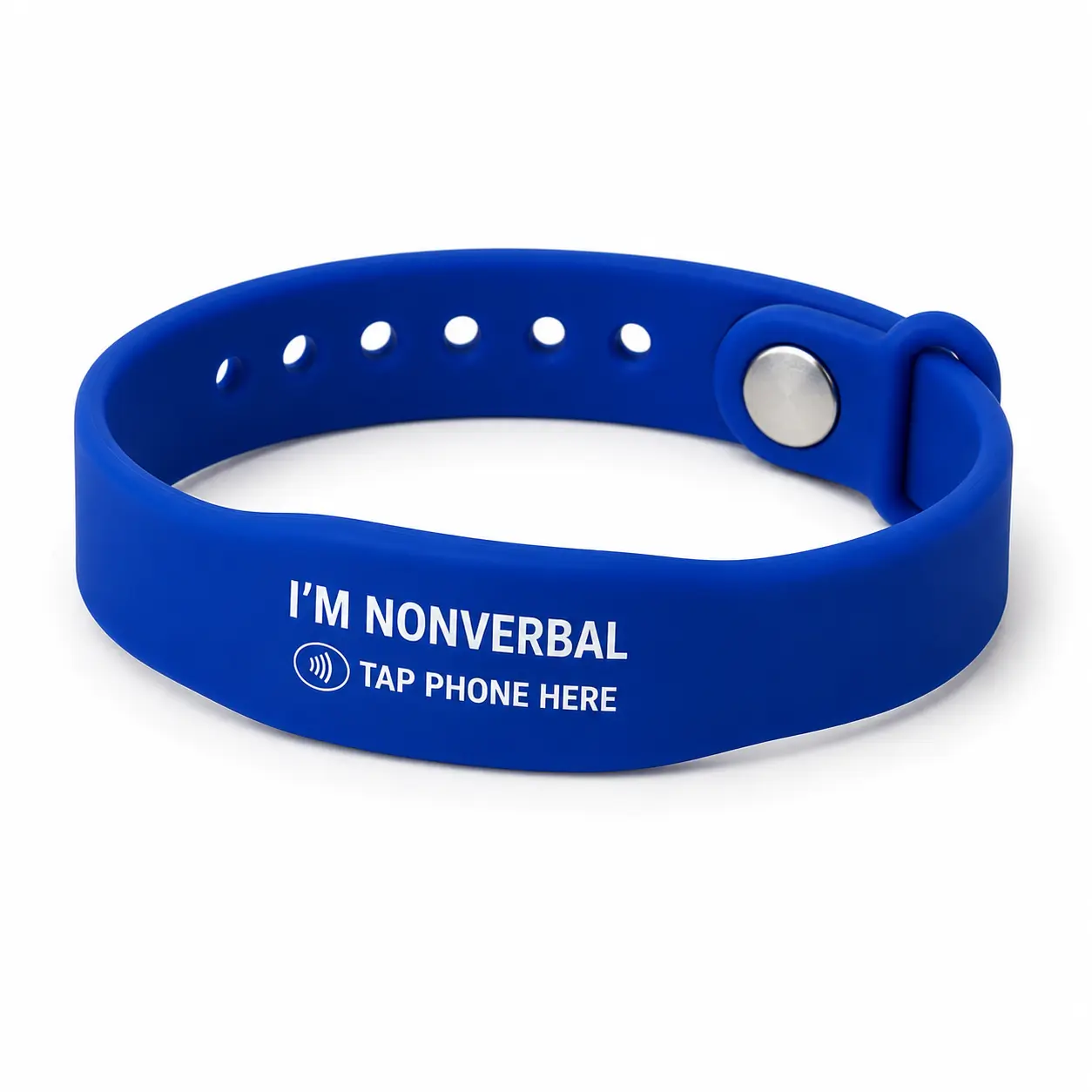NFC Emergency ID Medical Alert Safety Accessory - Silent Shield for Autism & Nonverbal Individuals (Bracelet)