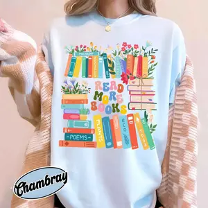 Read More Books Shirt, Reading Teacher Shirt, School Librarian Shirt, Back To School Shirt, Bookish Shirt, Reading Specialist # Bookish # Reading