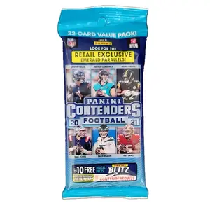 2021 Panini Contenders Football Jumbo Value Pack (Emerald Parallels)