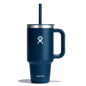 Hydro Flask All Around Travel Straw Tumbler - Insulated Stainless Steel Bottle with Silicone Straw for Drink On-the-Go