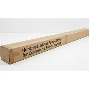 Horizontal Metal Fence Post for Composite Fence Panels