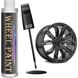 Gloss Black Rim Touch Up Paint,  Rim Paint for  Wheel. Black Rim Paint Universal Color. Quickly Fix Rim , Chips, Curb Rashes and Surface  (Gloss Black)