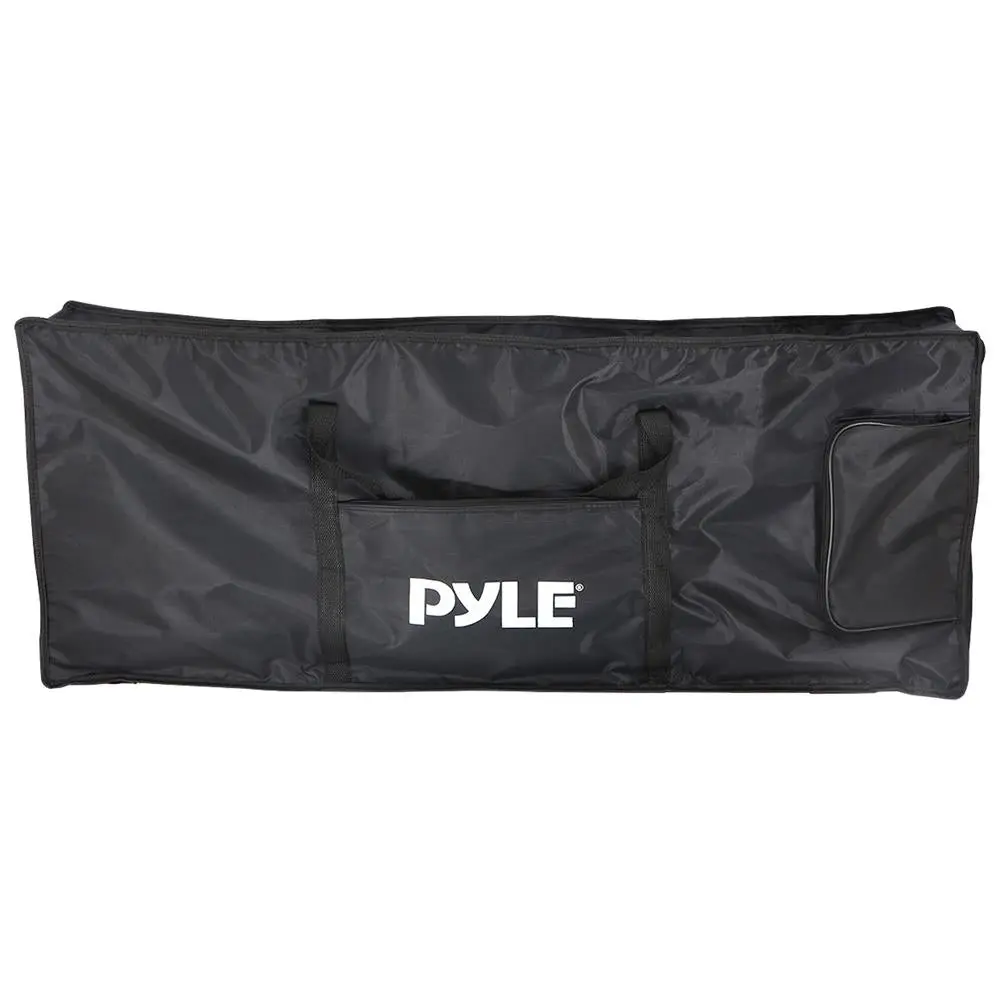 61-Key Keyboard Carrying Case Cover - Portable, Durable High-Quality 420D Polyester Oxford Waterproof Zipped Fabric Storage Bag, Damage-Protection Accessory with Handle, 39.7x15.7x4.3in, pkbrd6139bt